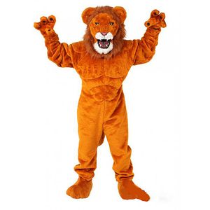 Halloween POWER REAL CAT ORANGE LION Mascot Costume Easter Bunny Plush costume costume theme fancy dress Advertising Birthday Party Costume Outfit