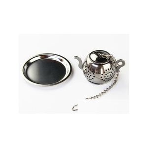 Coffee & Tea Tools Mini Cute Stainless Steel Tea Infuser Pendant Design Home Office Strainer Gift Teapot Type Creative Accessories Dro Dhpbp