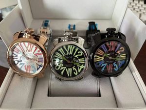 Zegarek na rękę duża tarcza unisex mody stalowy zespół ga Watch MM średnica 231115