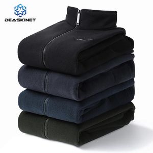 Herrjackor män vinter plus storlek stand-up krage fleece termisk jacka casual mode utomhus militär taktisk vindtät jacka män m-7xl 231116