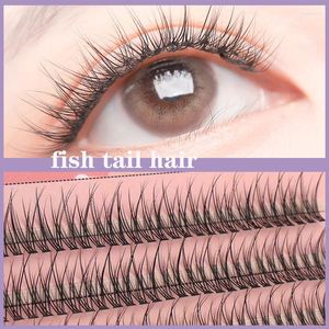 Falska ögonfransar heallor m form professionell makeup individuella fransar kluster spikar fransar wispy premade ryska naturliga fluffiga