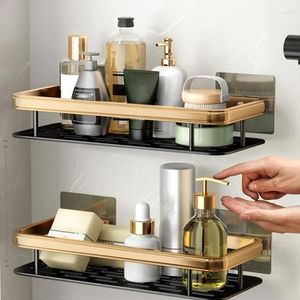 Bath Accessory Set Wall Mounted Storage Holder Multipurpose Organize Rack Supplies For Soap Lotion Household