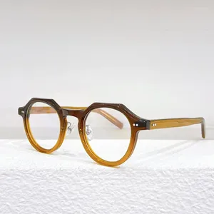 Montature per occhiali da sole Marchio giapponese SEKKAKUDO Occhiali da vista in acetato di lusso da uomo Occhiali da vista classici di moda firmati Occhiali da vista da donna