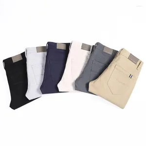 Männer Hosen 6 Farben Mode Kleidung Casual Männer Business Stretch Hohe Taille Schwarze Hose Männlichen Koreanischen Herbst Kleidung Mann