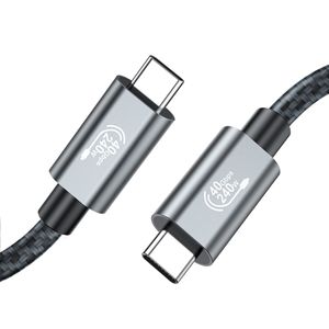 USB4 Treccia in nylon PD 240w 48v5a USB C da tipo C a C Cavo di ricarica super veloce 40 Gbps 8k60hz USB 3.2 Linea USB