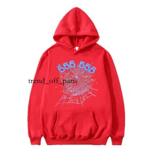 Herrkvinnor Fashion Pullover Red SP5der Hoodie Young Thug 555555 Angel Hoodies Mendesigner Shoe Printing Spider Web Sweatshirts 748 925