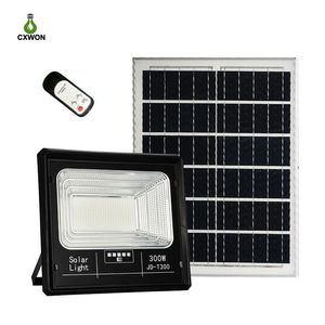 100w 200w 300w luzes de inundação solares ao ar livre remoto crepúsculo ao amanhecer luzes de segurança solares 5m cabos separados ip65 à prova dip65 água luzes solares