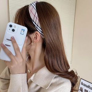 Hair band INS Girls' Classic Plain Fabric Sponge Hairband Women's Academic Style Fashion Wool Hairband Headband 231115