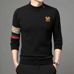 Men's Sweaters Fashion New 2023 Autumn Winter Casual Embroidery Knitted Sweaters Pullovers Designer O-neck Warm Jumper Men Clothing Ropa Hombre J231116