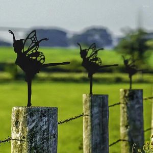 Gartendekorationen, gesichtslose Puppe, Zwergbaum, Metallkunst, Hofdekoration, Zwergelfen-Silhouette, stehendes Schild für den Außenbereich