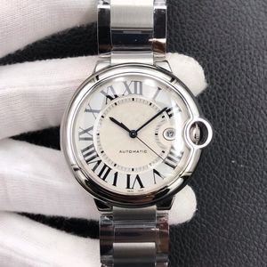 メンズオートマチックメカニカル42mm V8真新しいデザイナーギフトウォッチスチールウォッチ