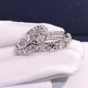 2023 INS os principais anéis de casamento jóias de moda simples 925 prata esterlina 18k preenchimento 5a cubic zircon cz diamante partido mulheres engajamento infinito anel para amante