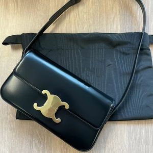 Handtasche Schultertasche Hobo Damen Schwarz Damen S Handtaschen Designer Geldbörse Kleine Tasche Top High-End-Echtledertasche.