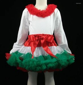 2024 Set di abbigliamento Vestiti per ragazze Top in cotone a maniche lunghe Pettiskirts Set per bambini Abbigliamento per bambini Presa di fabbrica