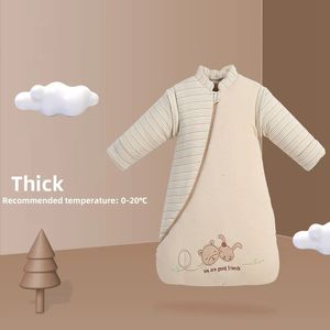 Sacos de dormir saco de bebê inverno berçário algodão cobertores nascidos crianças criança saco de dormir engrossar quente carrinho envoltório cobertor 231116