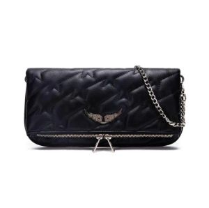 Zadig Chains Bag Wings Wings Diamond-Irand-Iranding Bag Designer Женская сумка для женщин на плечах винтаж заклепки сумочка поперечная кошелька