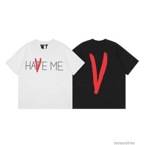 Designer Fashion clothing Luxury Tees TShirts V tops lone Short Sleeves Versatile Valentine's Day Limited Love Scratchprint Graffiti Big v Unisex Couple T-shirt