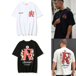 デザイナーファッション服ラグジュアリーティーTシャツSS23夏の新製品ガソリンスタンドガールプリント半袖