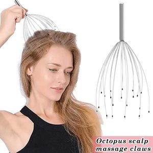 Head Massager Scalp Massagers octopus Head Massage Stainless steel 20 Claw Scratcher for Deep Relaxation hair growth Stimulation Stress Relief 231115