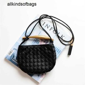 Sardine Bag BottegaaVenetas Handbags Mukecy Sardine Woven Bag Spring Summer New Mini Handbag Black Messenger Bag Shoulder Womens frj