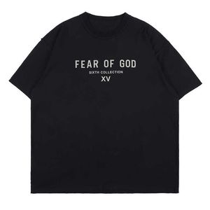 Ess tees tişörtleri moda giyim sisleri Tanrı'nın korkuları 6 Japonya Japonya Özel High Street Lüks Tasarımcı Marka Erkekleri Kadınlar Gevşek Çift Kısa Kollu T-Shirt