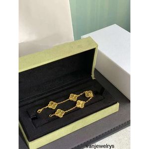 2023 Luxo Van Clover Designer Pulseira Pérola 4 Folha 18k Ouro Laser Marca Bangle Charme Pulseiras Colar Brincos Jóias De Casamento Moda