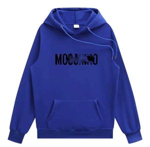 Moschino Felpe con cappuccio Felpe Stampa grafica Perfetto oversize Autunno Mens Designer Felpe con cappuccio Maglione sportivo 472 11