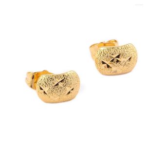 Stud Earrings Gold Color For Gifts Trendy Nice Pretty Small Women Jewelry