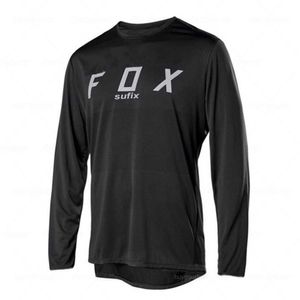 メンズTシャツSufix Fox Summer Mtb Road Motocross Shirt Men Scollable Mountain Bike Mtb Long Sleeve Racing Quick Drying Cycling Jersey H23