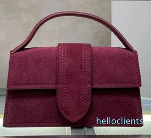 Borsa a tracolla in pelle scamosciata mini mano autunno inverno borsa a tracolla in pelle bovina borsa tote moda in pelle opaca lettera fibbia magnetica