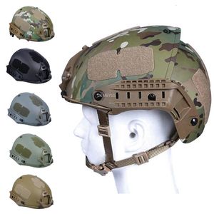 Skidhjälmar Army Tactical Helmet Halfcovered Military Airsoft Safety Head Protect Hunting Shooting for Paintball Sports 231115