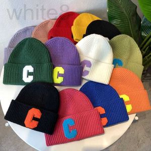 Beanie/Skull Caps designer cc marchio minimalista C-lettera cappello di lana lavorato a maglia per il calore autunnale e invernale cappelli freddi coppie con pullover uomo donna IRXT M4IK