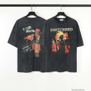 デザイナーファッション服ラグジュアリーティーTシャツノンフォグ半袖メンズヴィンテージアメリカンハイストリートダークフレイムマンメイドオールドハイストリートTシャツ