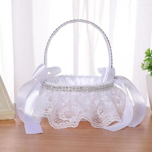 Storage Bottles Decorative Flower Basket Eye-catching Romantic Bridal Girl Wedding Supplies