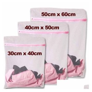 Laundry Bags Wholesale Laundry Mesh Bag Underwear Clothes Aid Bra Socks Washing Hine Net H210471 Drop Delivery Home Garden Housekeepin Dhrsu