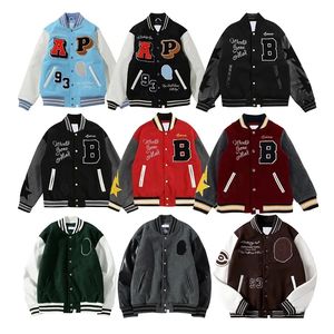 Designer homens jaqueta casacos de inverno jaqueta varsity homens uniforme de beisebol mulheres jacaket carta padrão bordado jaqueta de inverno homens designer jaqueta