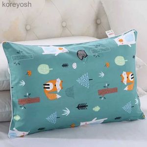 Kuddar 38x58cm Cartoon Boys Girls Pillow Case 100% Cotton Side Zipper Baby Pillow Case Four Seasons Children's Pillow Dust Coverl231116