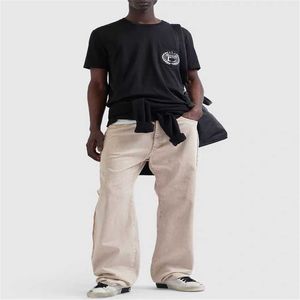 Mens Casual Print Creative t shirt Breathable TShirt Slim fit Crew Neck Short Sleeve Male Tee black white Men's t shirt