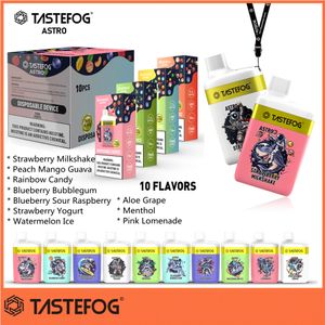 Original Tastefog Astro 7000 Puffs Einweg-Vape-Stift 2 % wiederaufladbare Vapes Großhandel Einwegartikel