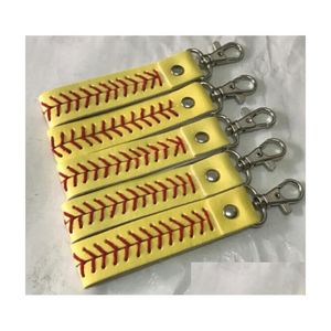 Tytanium Sport Akcesoria skórzane baseballowe baseballowe brelok do softballu LANYARD Naszyjnik do komórki identyfikacyjnej Pholl Telefon Dostawa Sports DH7VS