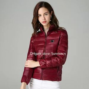 24SS 여자 디자이너 다운 재킷 prxx parkas auterwear coats 가을 겨울 gilr 스탠드 칼라 요가 슈트 피트니스 운동 따뜻함과 다운