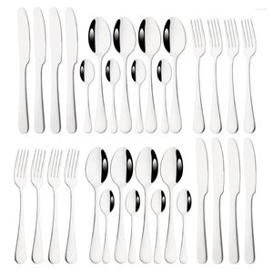 Utensílios de jantar conjuntos de 32pcs utensílios de cozinha