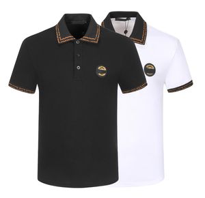 Neue Designer-Poloshirts für Herren, Slim-Fit, Stehkragen, Logo-Stickerei, Luxus-Poloshirts, Sommer, lässig, atmungsaktiv, Prue-Baumwolle, Tops für Herren