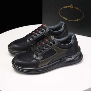 Famous Luxury Men FLY BLOCK Casual Shoes Running Sneakers Italy Originals Onyx Resin Low Tops Black White Mesh & Leather Designer Breathable Athletic Shoes Box EU 38-45