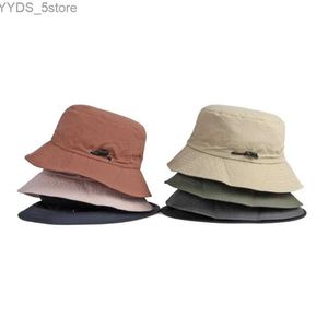 Wide Brim Hats Bucket Hats Outdoor Tooling Waterproof Fisherman Hat Drstring Basin Caps Quick Dry Wide Brim Panama Safari Hunting Hiking Fishing Sun Hat YQ231116