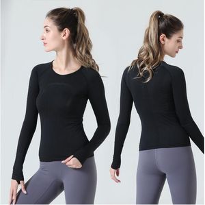 2023 Yoga LU-88 Swiftly Tech 2.0 Breathe Gym T-shirt with logo Seamless Long Sleeve Sports T-shirt Fitness Yoga Top Running Top Sportswear LL