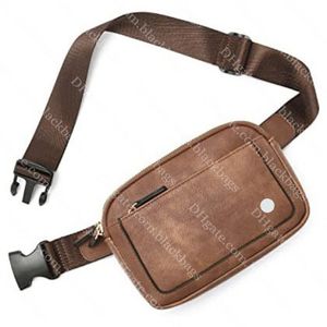 Women Belt Bag Leather Waistpack Designer Lulu Everywhere Bag Fashion Yoga Fanny Pack Sports Waist Bum Bags Adjustable Shoulde Strap Wholesale