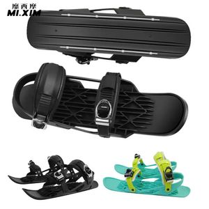 Sledding Short Ski Skates Snowboard Boots for Adults Skiboards Adjuatable Short Mini Skating Ski Shoes Winter Outdoor Sports Ski Shoes 231116