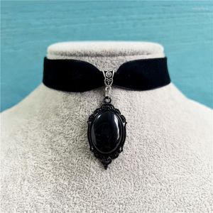 Anhänger Halsketten Gothic Vampir Cameo Halsband Samt Halskette Für Frauen Mode Pagan Hexerei Schmuck Mädchen Geschenke Kreativ 2023