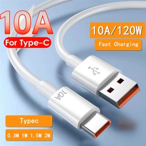 10A Type C USB Cable Super Fast Charge Cable For Huawei Mate 40 Xiaomi Samsung Honor 50 Quick Charge USB C Cables Data Cord